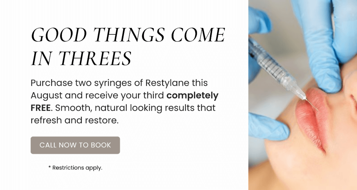 Buy two get one free Restylane